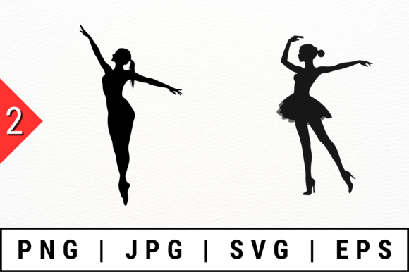 A Designer’s Take on the Ballerina Silhouettes Vector