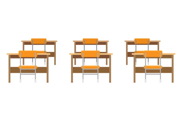 Classroom Desks: A Timeless Graphic for Embroidery